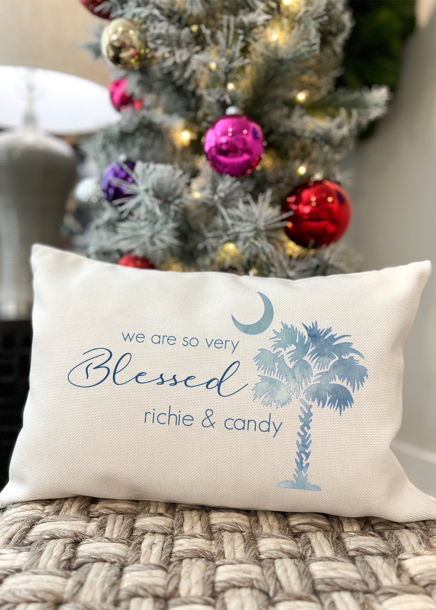 Blessed Blue Pillow