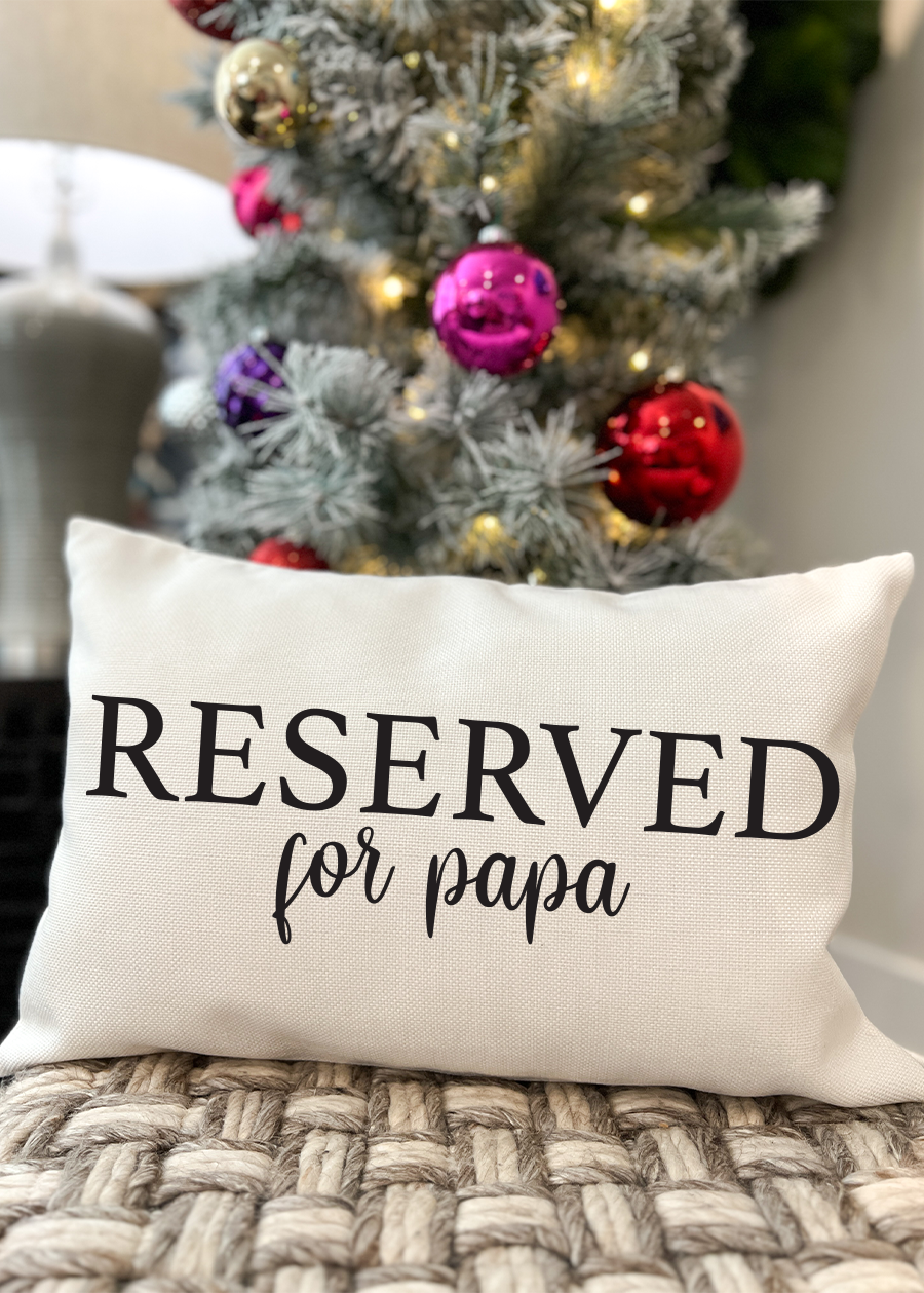 Reserved  Pillow