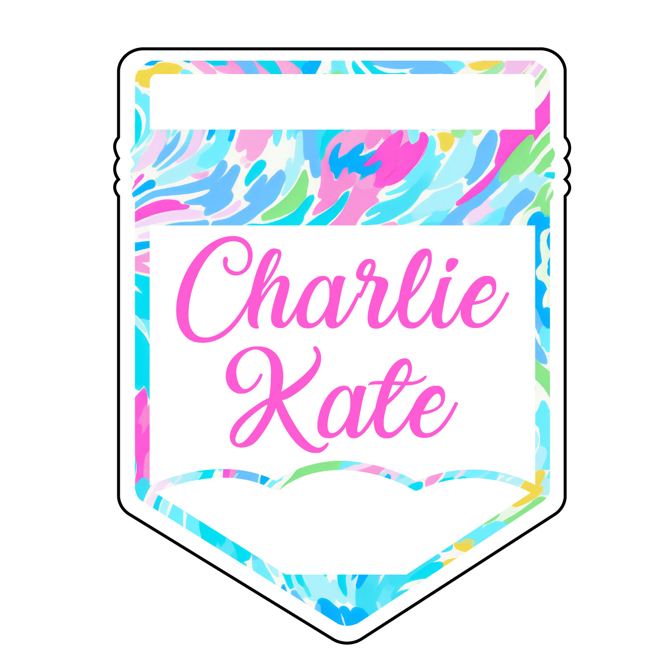 LILLY PENCIL NAME Acrylic Keychain