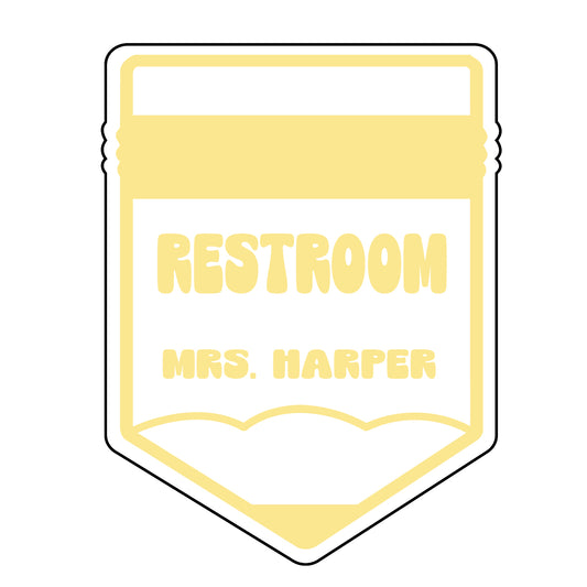 HALL PASS Acrylic Keychain