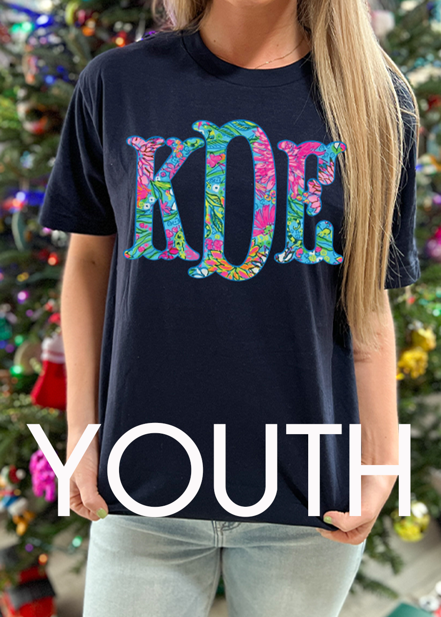 Youth Lilly Fishtail Monogram Tee