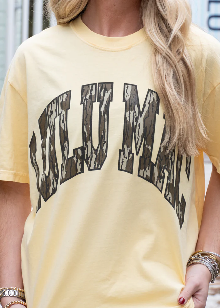 LULU Mac Comfort Colors Tee-MO Bottomland Butter