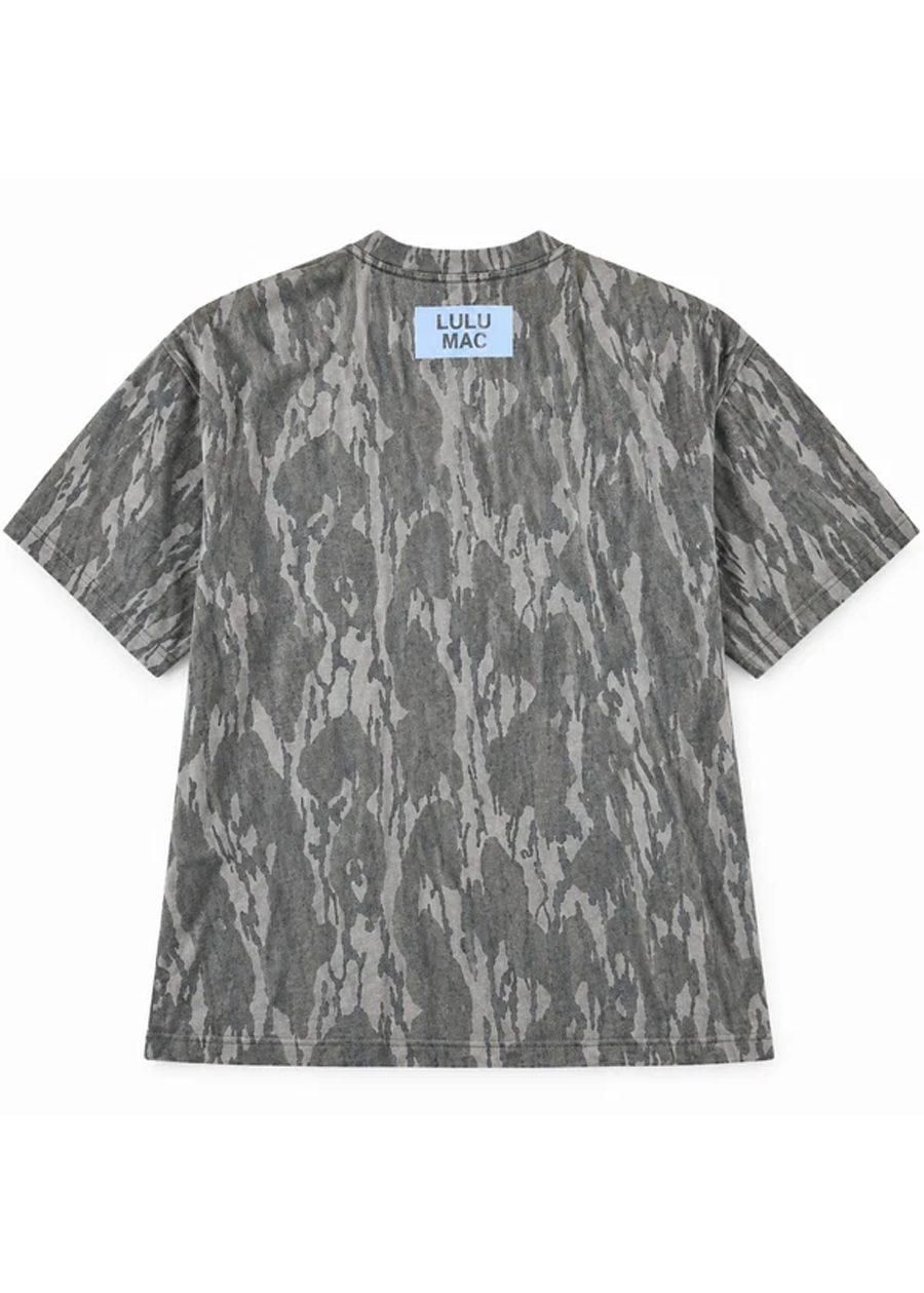 LULU MAC Camo Tee-Bottomland/Light Blue