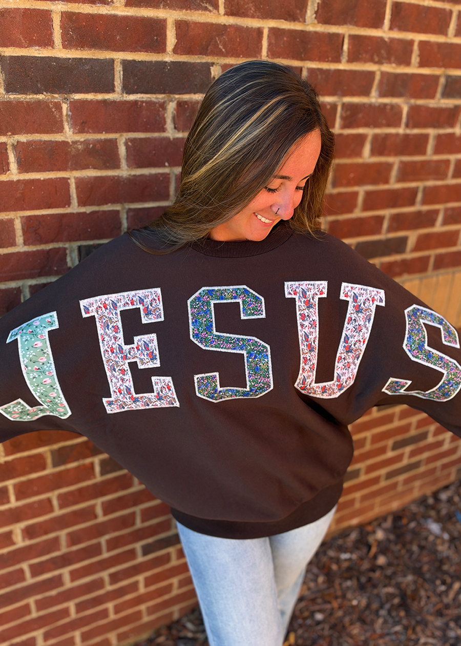 Royce Flannigan Jesus Dolman Oversized Crewneck
