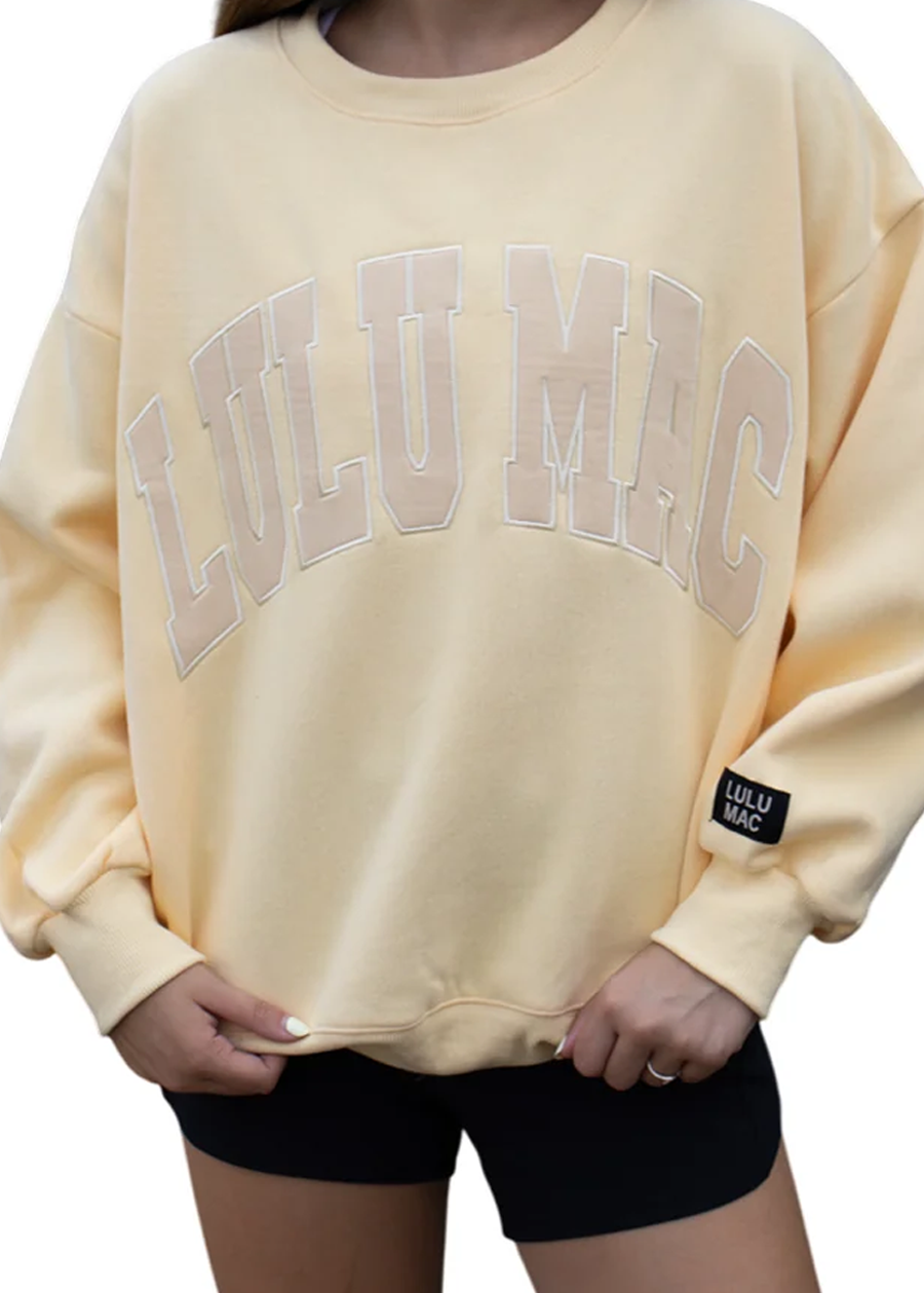LULU MAC Mono Sweatshirt-Butter