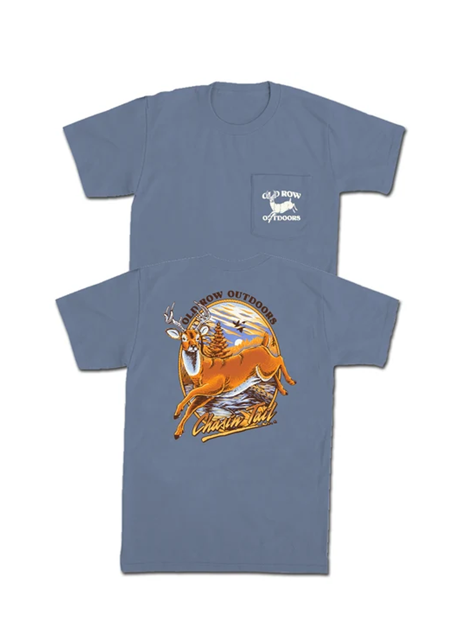 Chasin' Tail Pocket Tee - Blue Jean