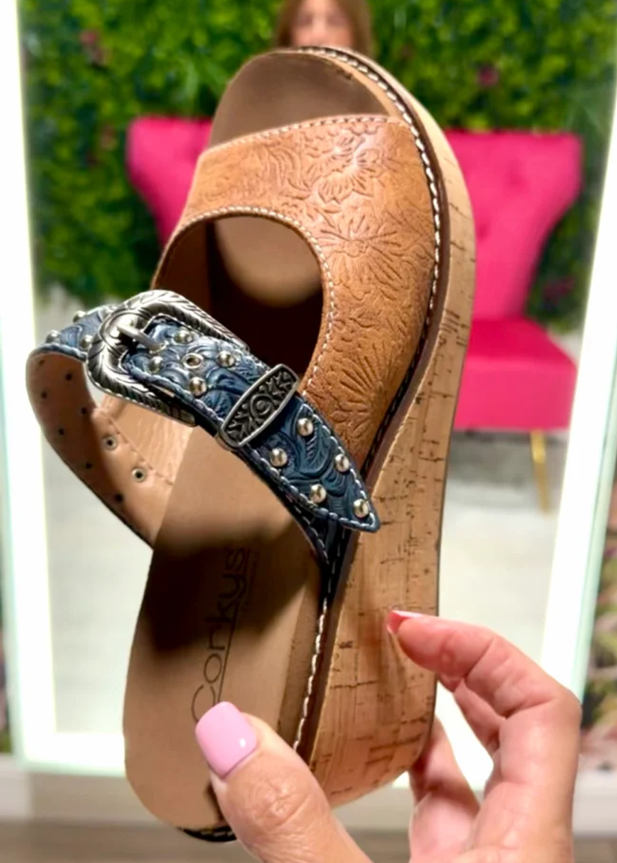 Corky Need A Favor - Cognac Embossed