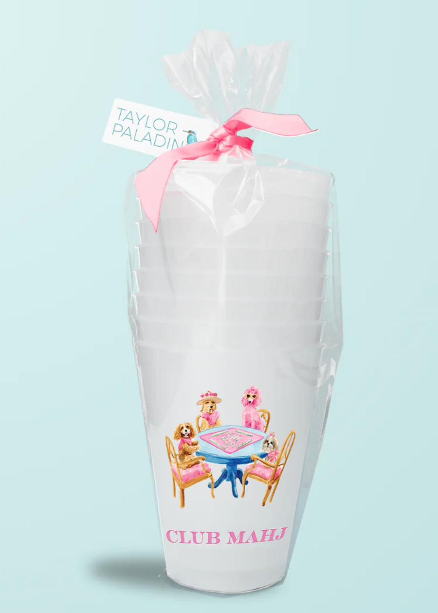 Mahjong Dogs Frosted Cup