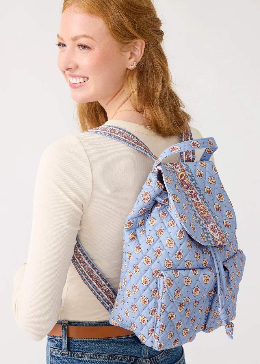 Deluxe Drawstring Backpack - Riverside Denim