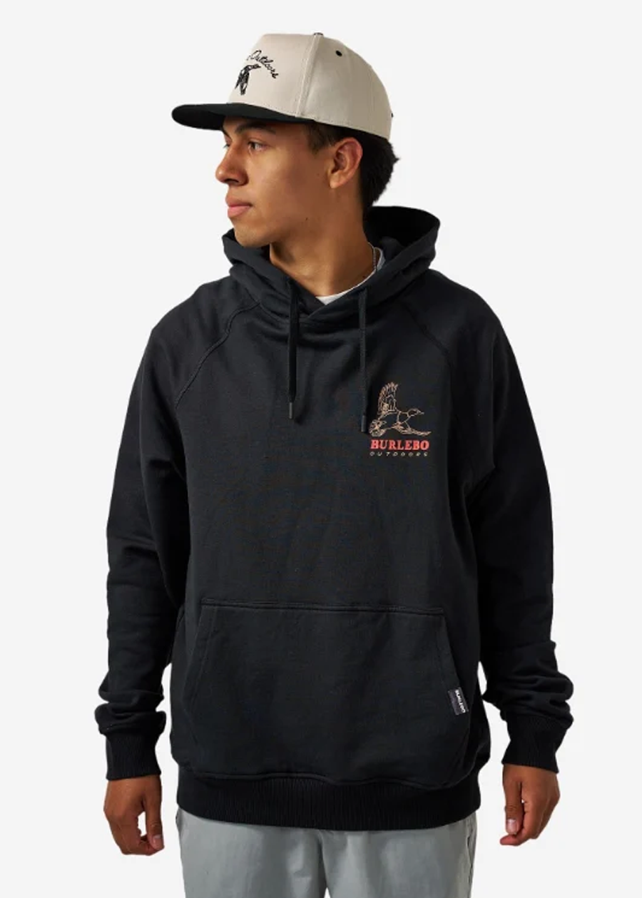 Fleece Hoodie - Duck Wild - Black