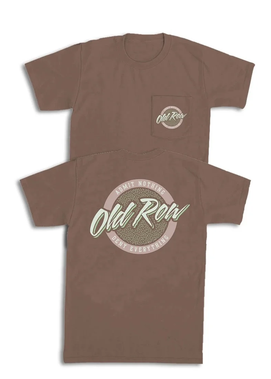 Circle Logo Pocket Tee - Espresso