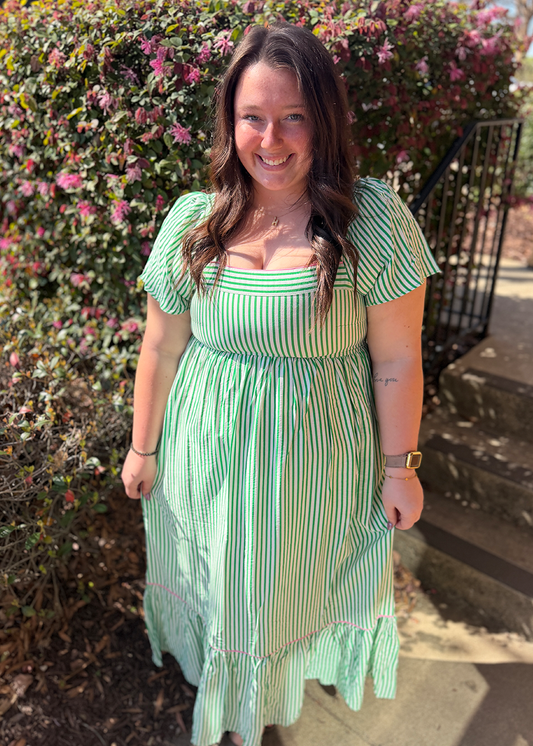 Milena Green Dress
