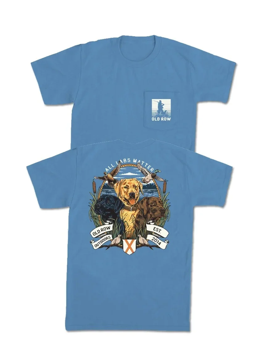 All Labs Matter Pocket Tee - Blue Jean