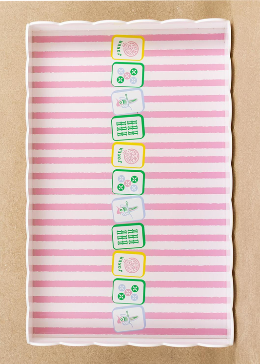 Garden Party Mahjong Tray