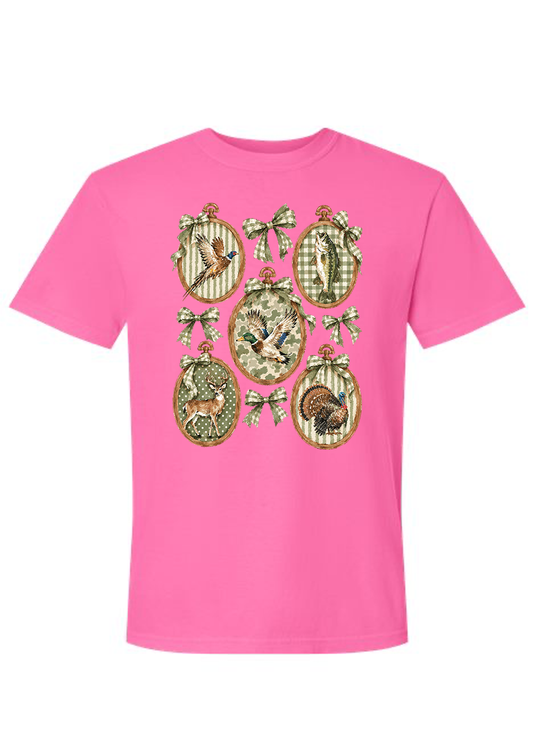 ADULT Coquette Camo COMFORT COLORS Tee