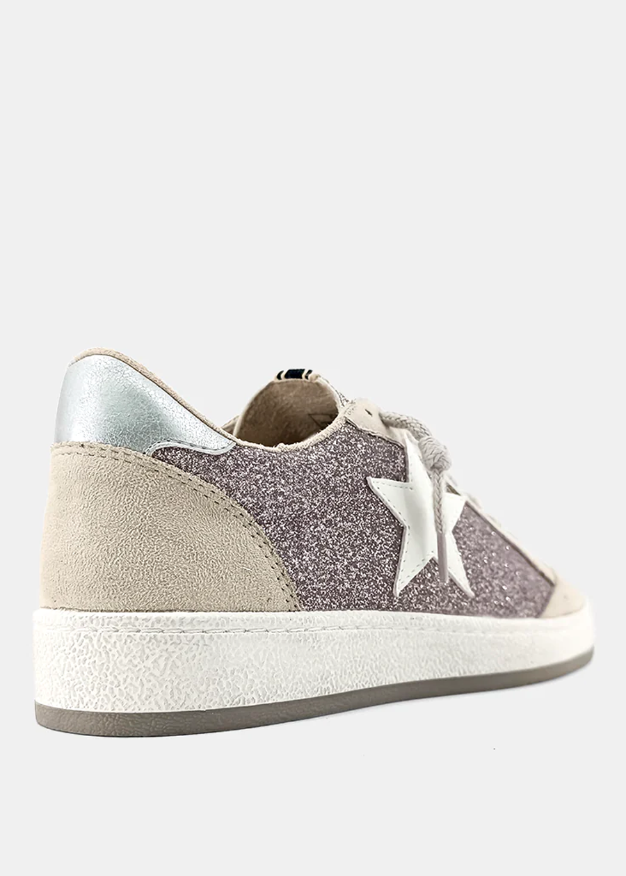PAZ Pewter Glitter Sneakers