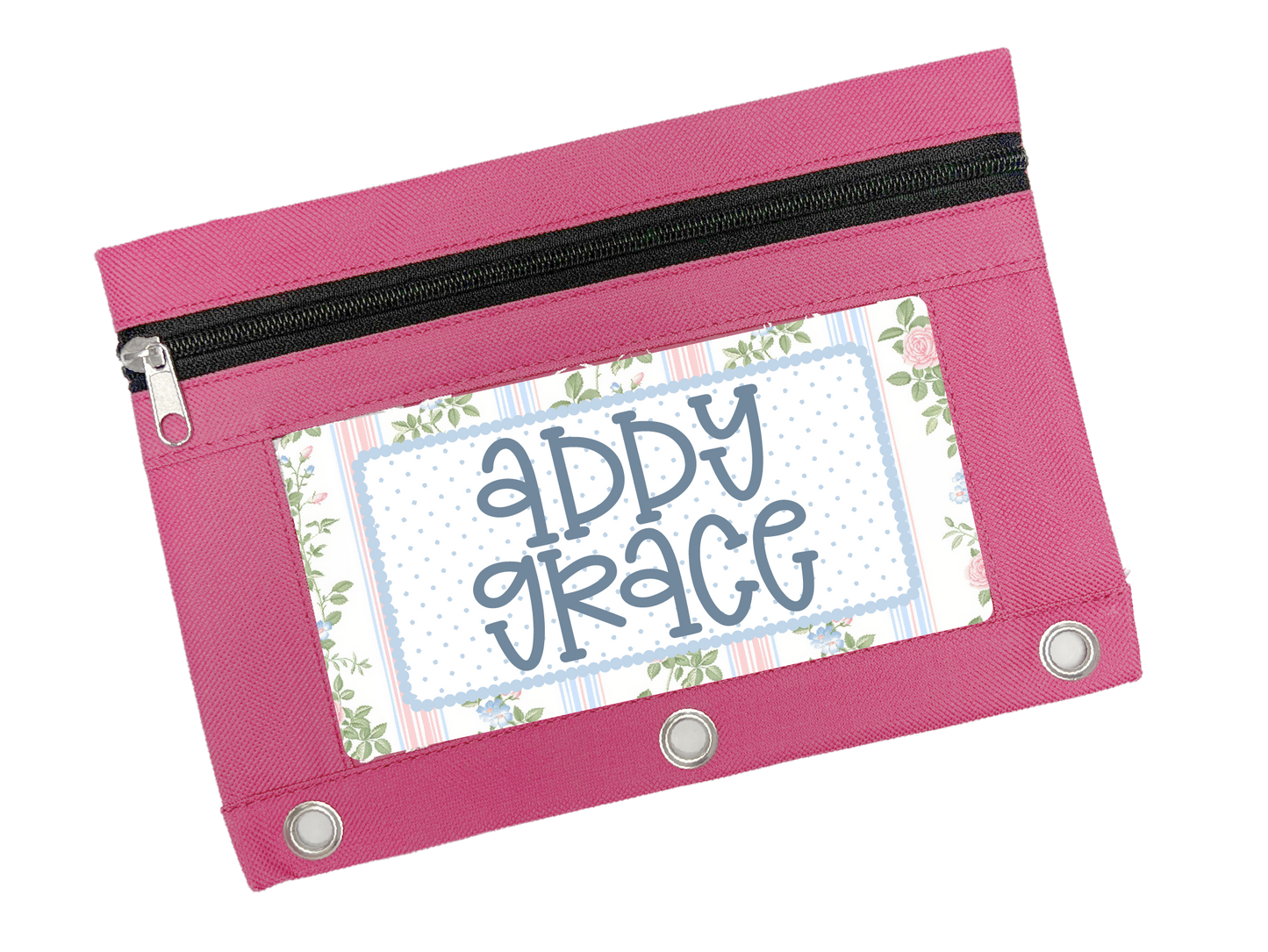 PASTEL FLORAL Pencil Box or Pouch w/ UV Decal