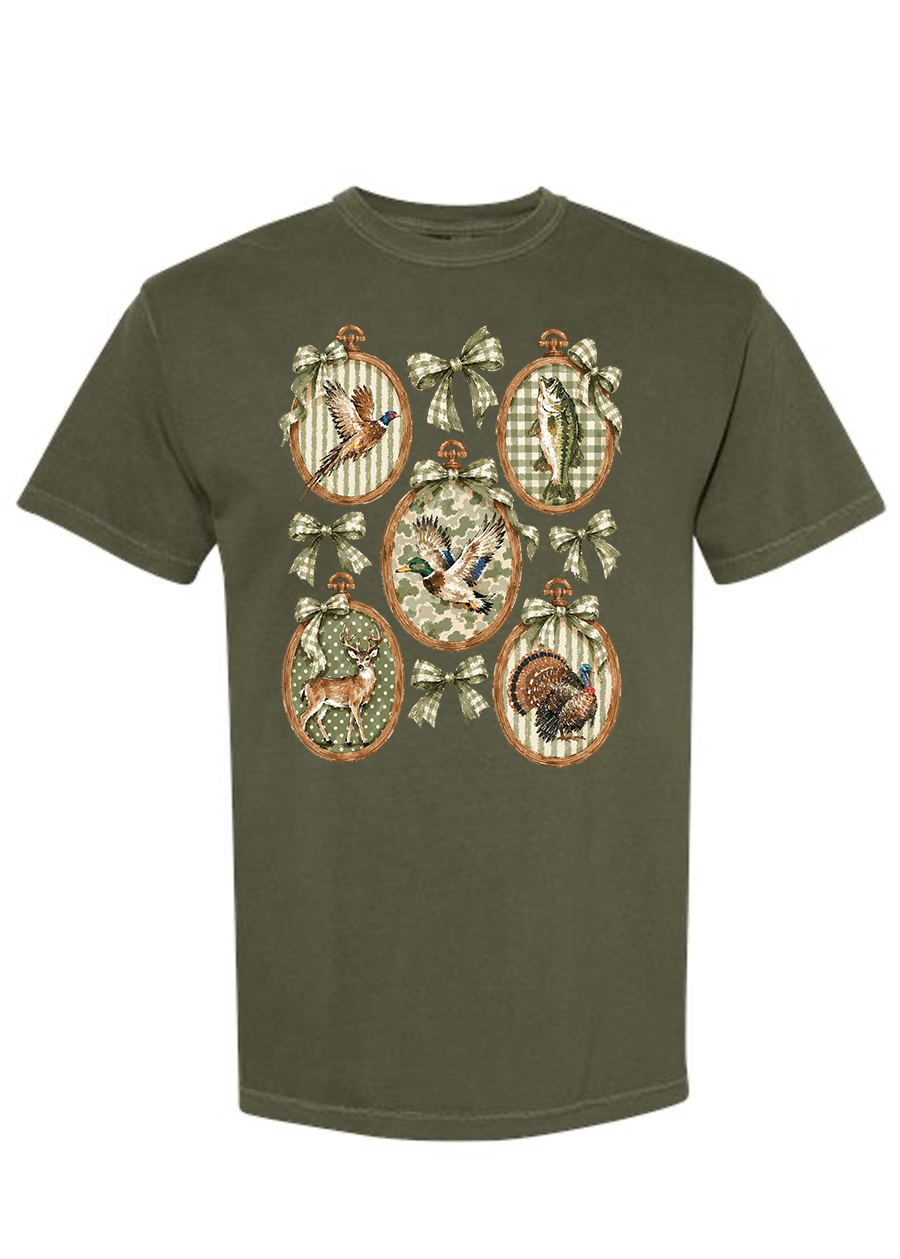 ADULT Coquette Camo COMFORT COLORS Tee