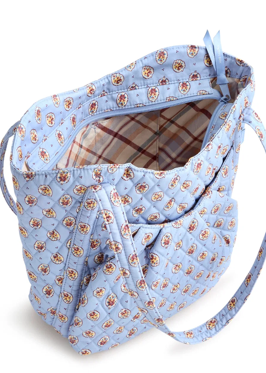 Amanda Shoulder Bag - Blue Leaf