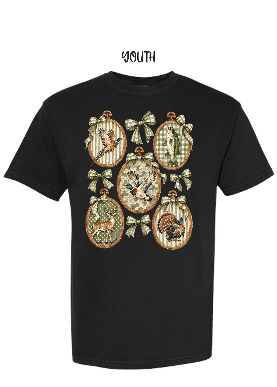 YOUTH Coquette Camo COMFORT COLORS Tee