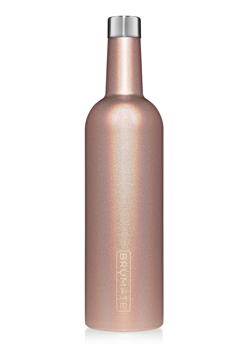 Brumate Winesulator-Glitter Rose Gold – Palmetto Twist