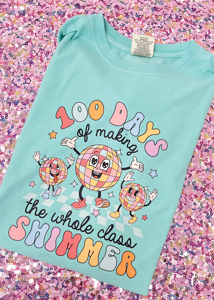 Making Whole Class Shimmer Tee