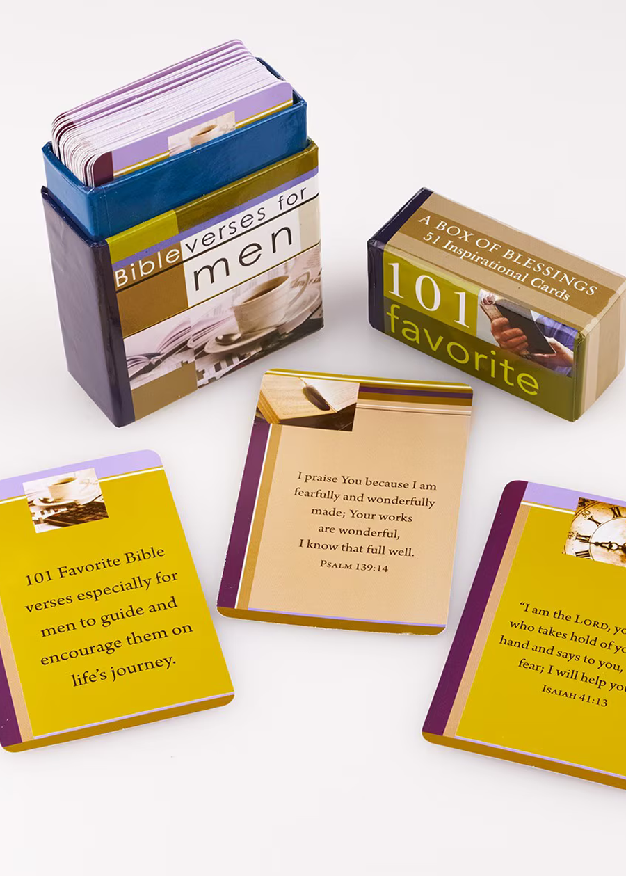 101 Favorite Bible Verses For Men Box