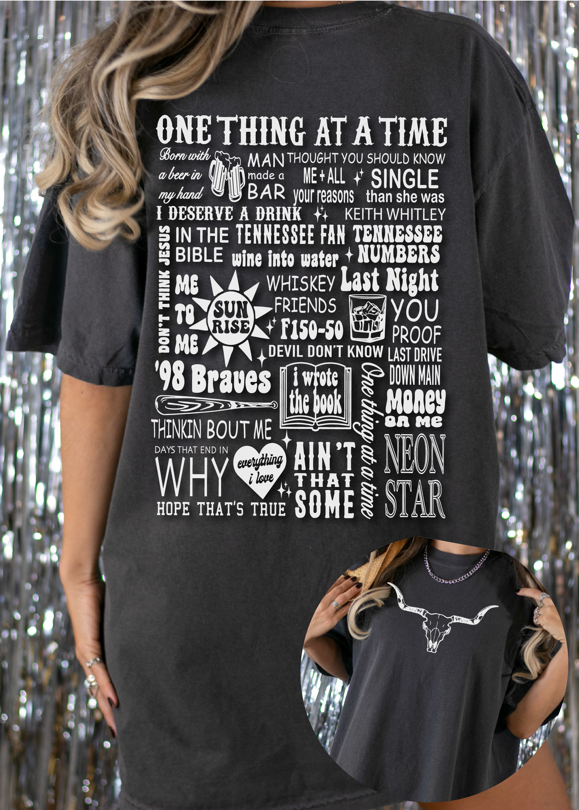 Retro Bull Skull Tee