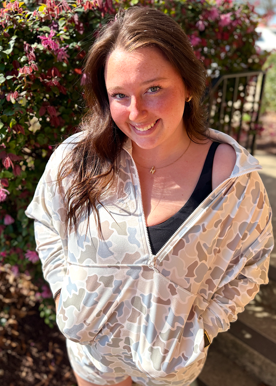 LG Velvet Fleece Quarter-Zip-FC Saltwater