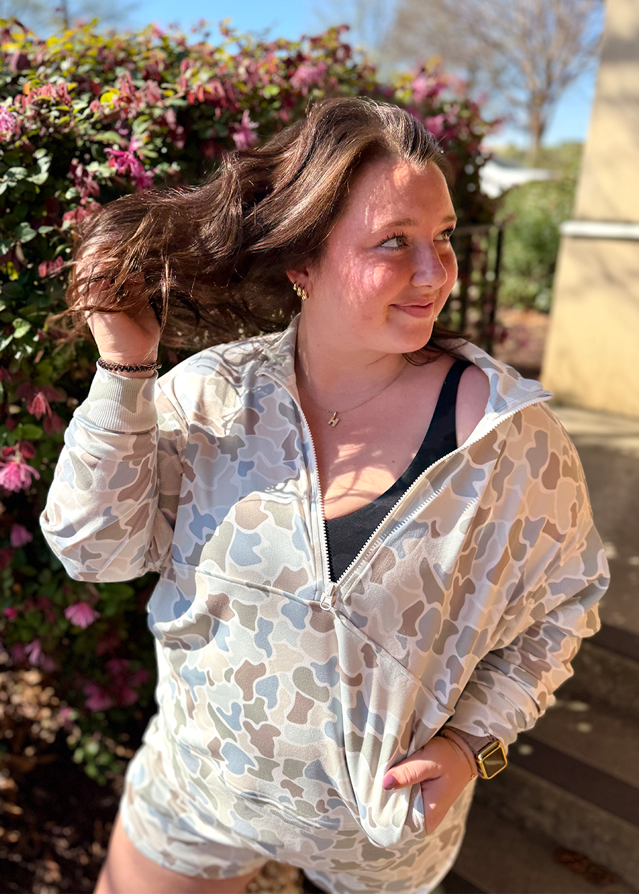 LG Velvet Fleece Quarter-Zip-FC Saltwater