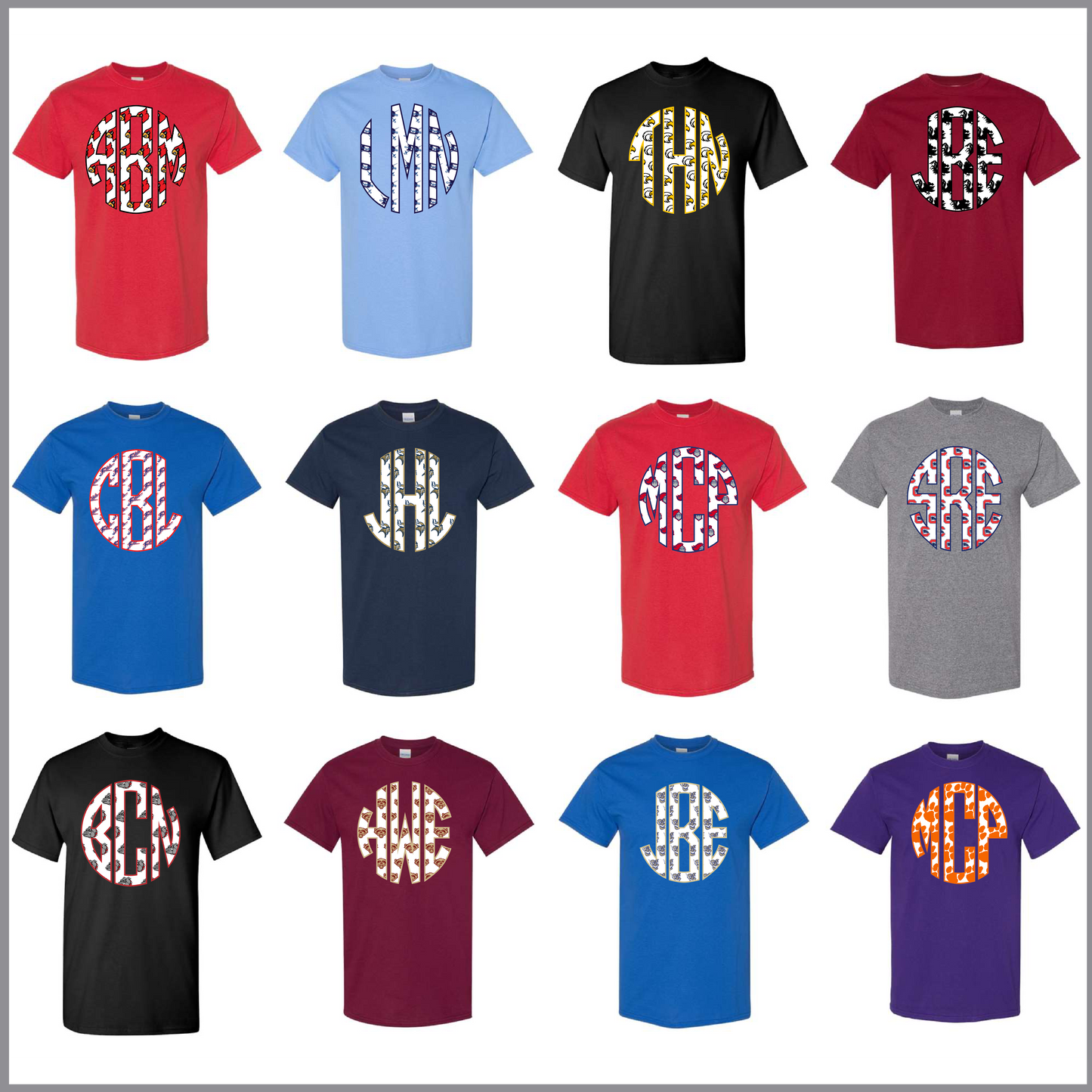 Go Team Monogram Tee