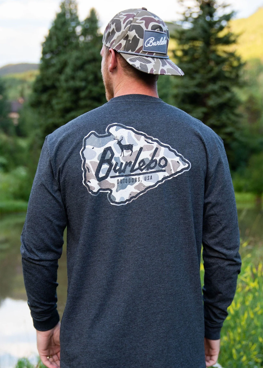 Deer Camo Arrowhead LS Pocket Tee