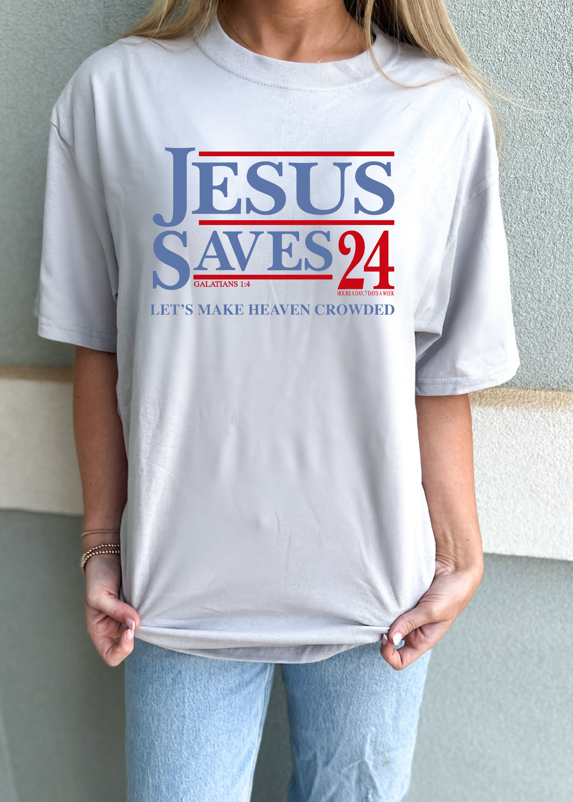 Jesus Saves 24 Tee