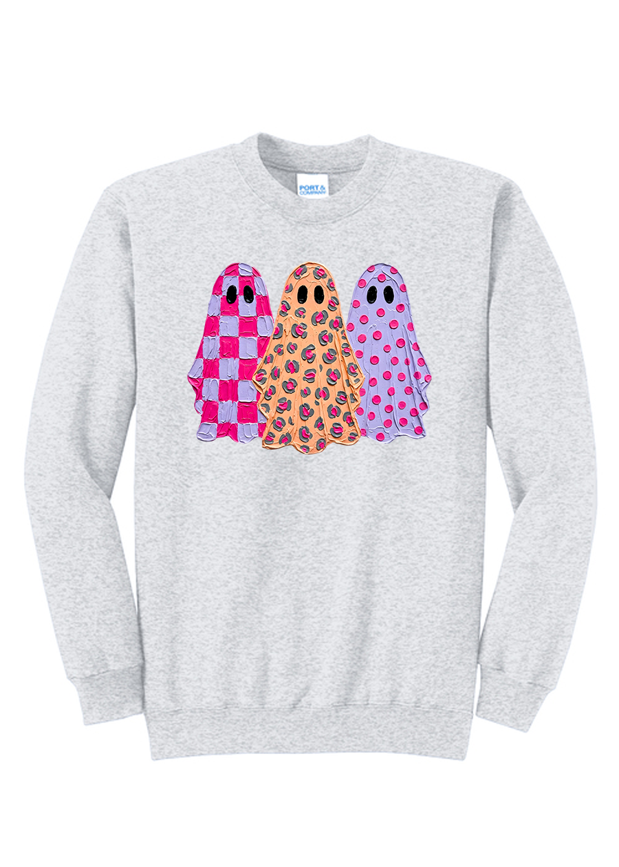 Preppy Ghosts ADULT Crewneck