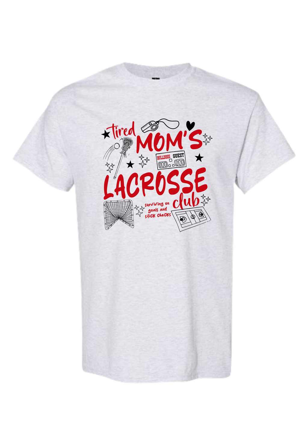 ADULT Tired Moms Club TEE