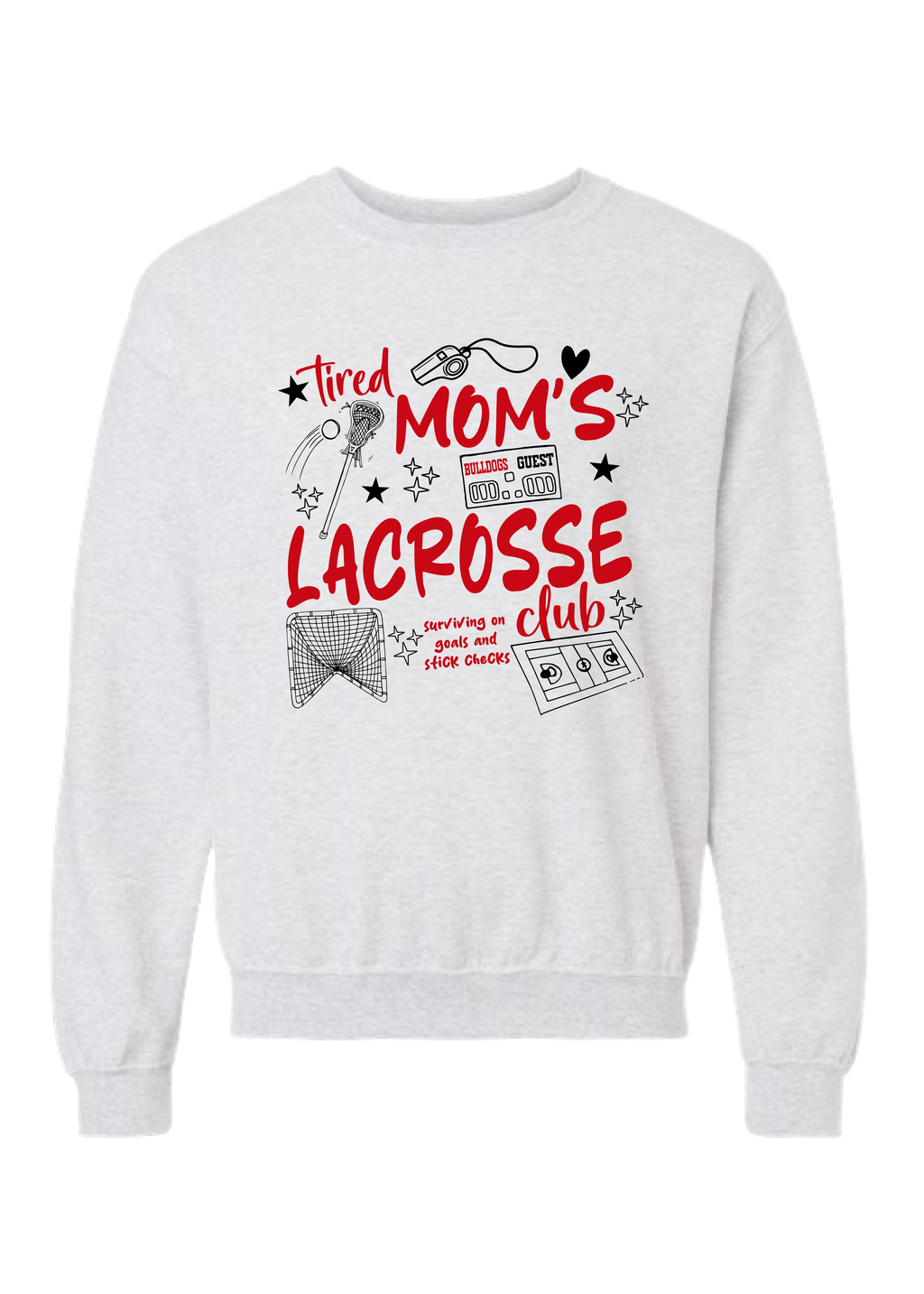 ADULT Tired Moms Club CREWNECK