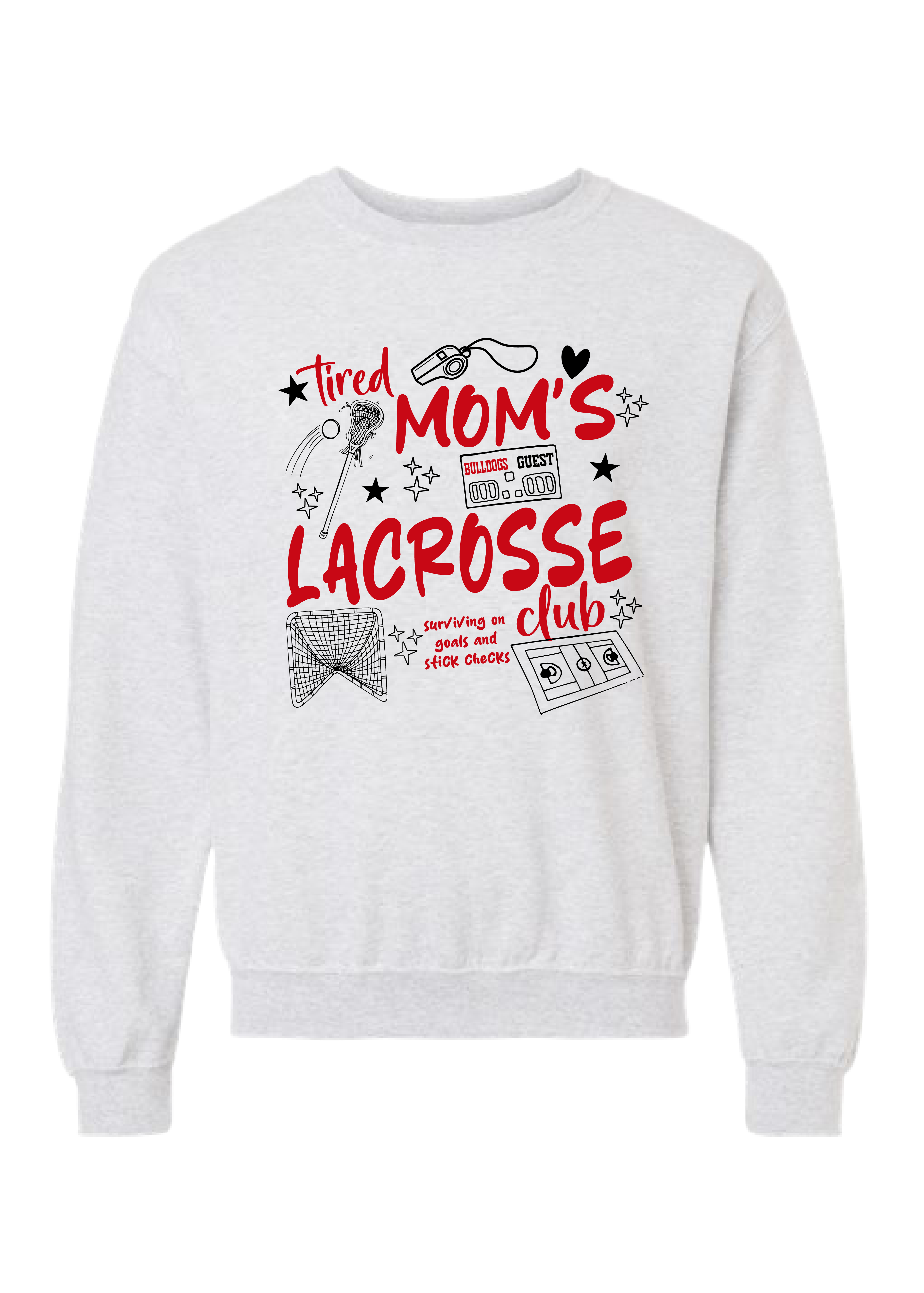 ADULT Tired Moms Club CREWNECK