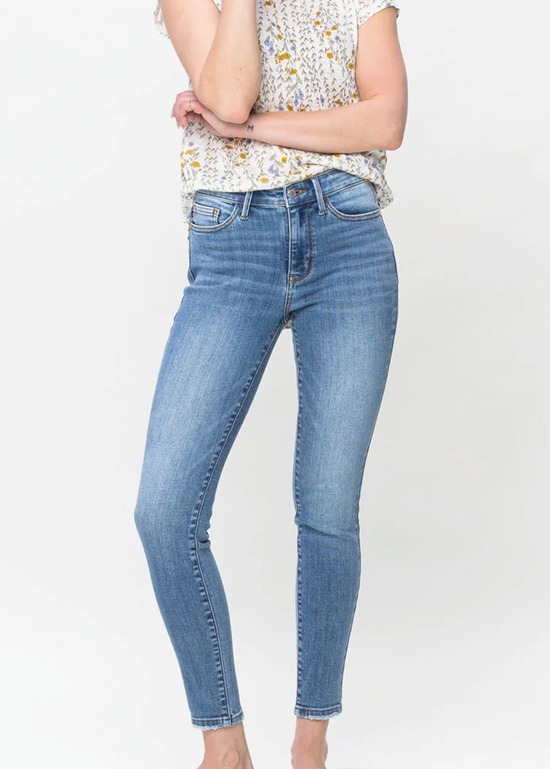 Load image into Gallery viewer, Aiden Mid Rise Vintage Skinny
