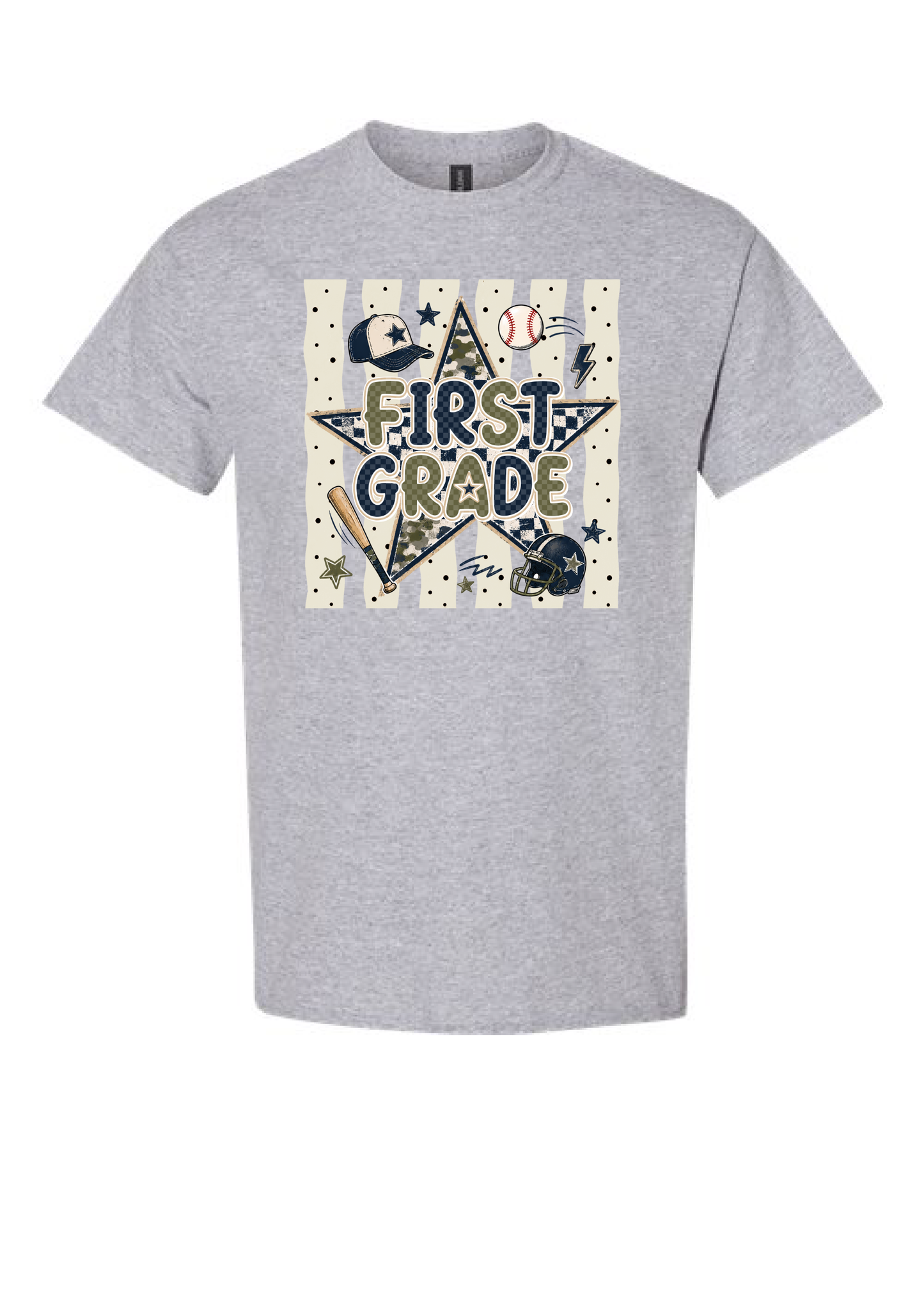 ADULT Baseball Star Grade Level Tee