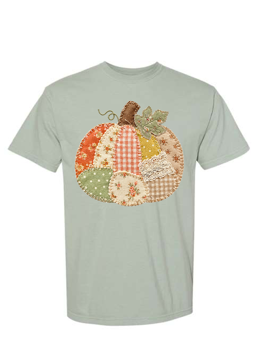 ADULT Patchwork Pumpkin Comfort Colors Tee