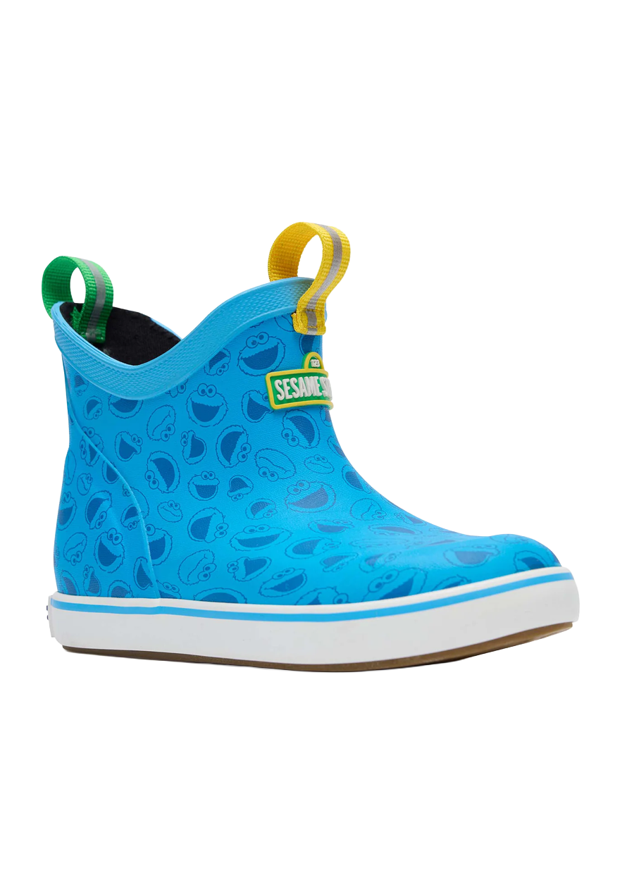 Youth Ankle Deck Boot-Cookie Monster
