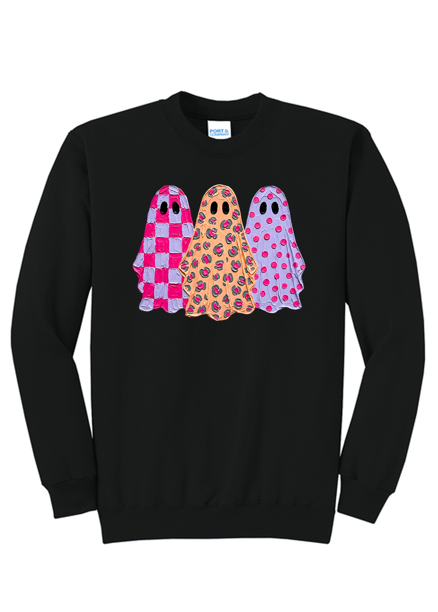 Preppy Ghosts ADULT Crewneck