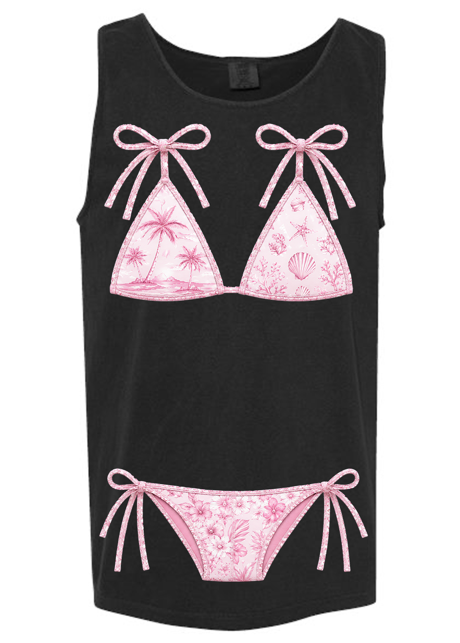 ADULT Comfort Colors Pink Kini Tee & Tank