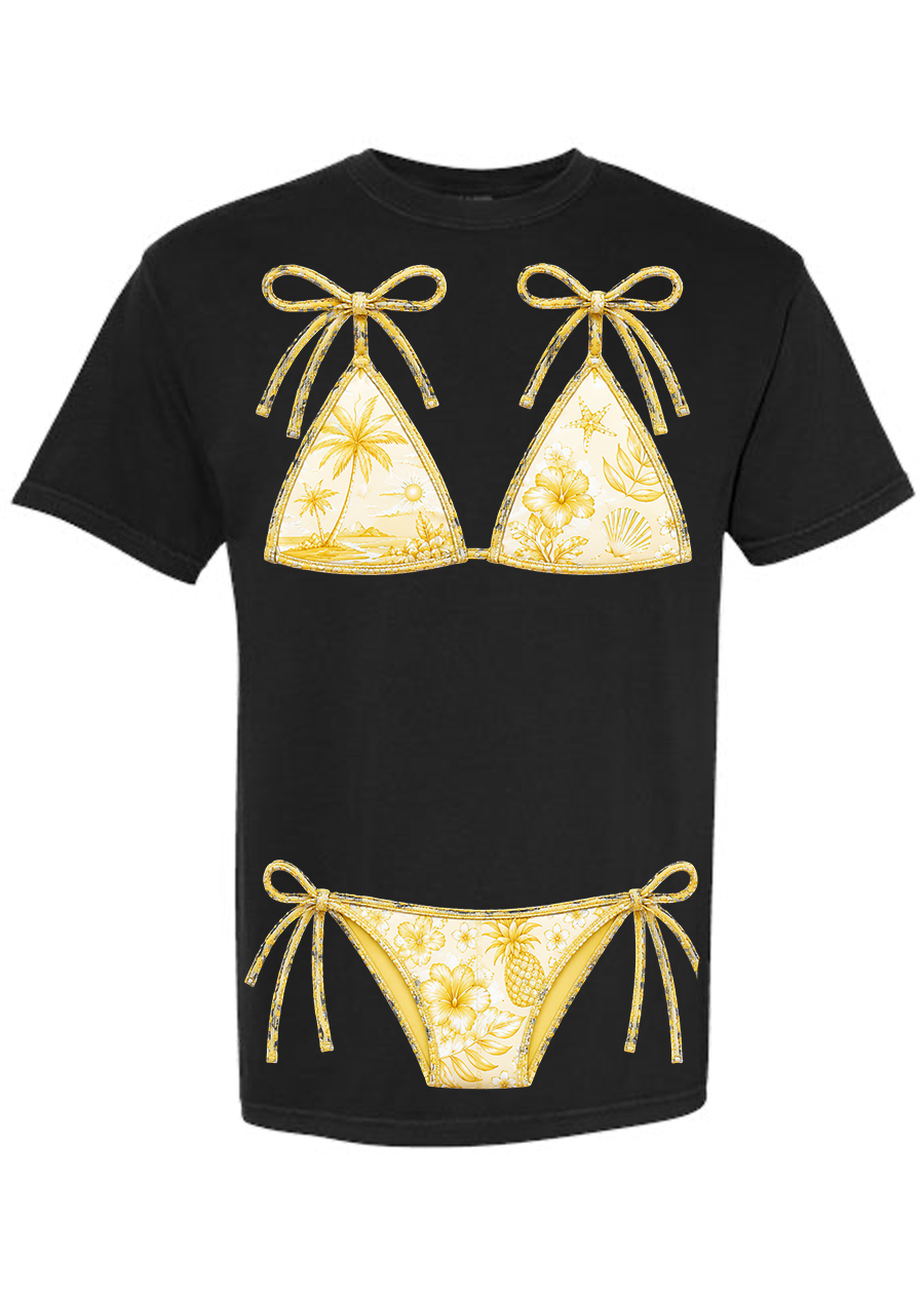 ADULT Comfort Colors Yellow Kini Tee & Tank