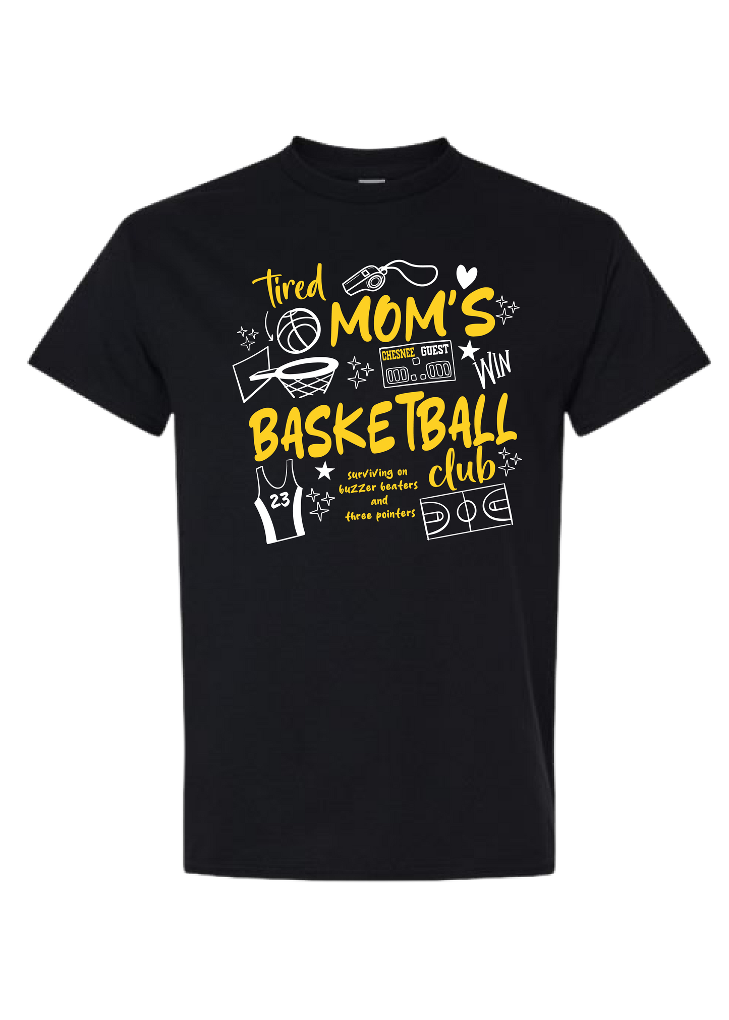 ADULT Tired Moms Club TEE