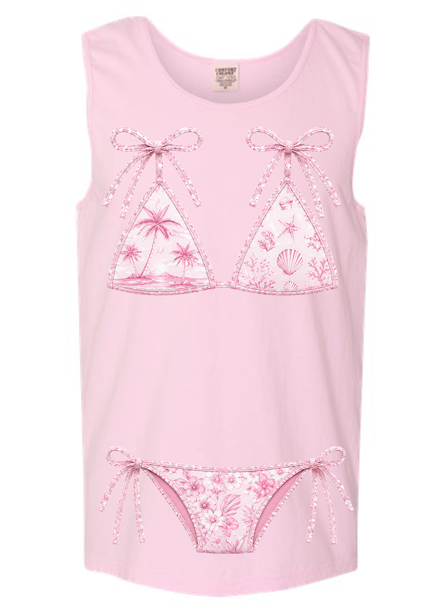 ADULT Comfort Colors Pink Kini Tee & Tank