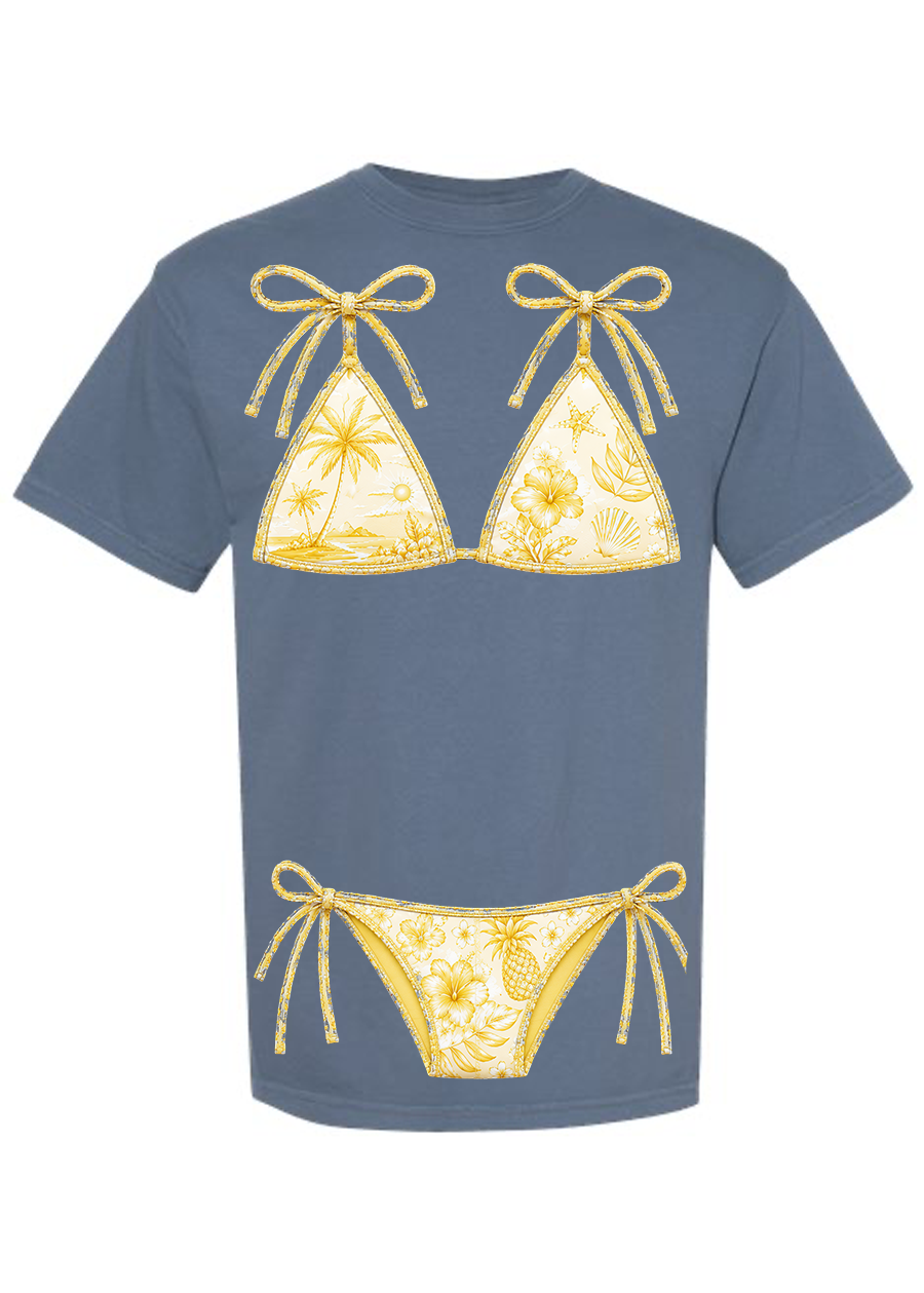 ADULT Comfort Colors Yellow Kini Tee & Tank
