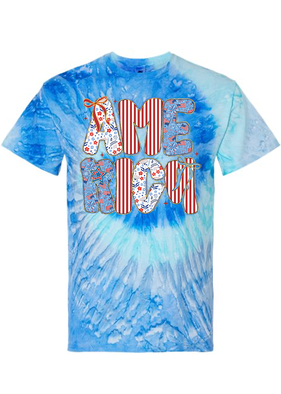 Preppy Tie-Dye America Tee