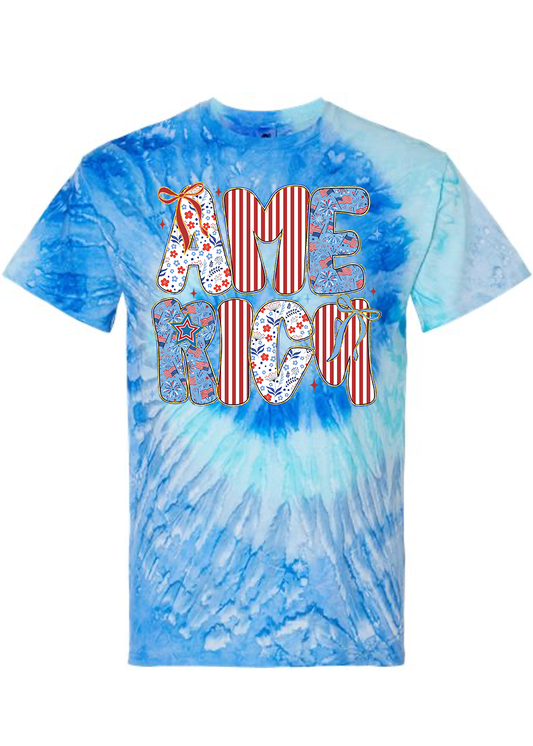Preppy Tie-Dye America Tee