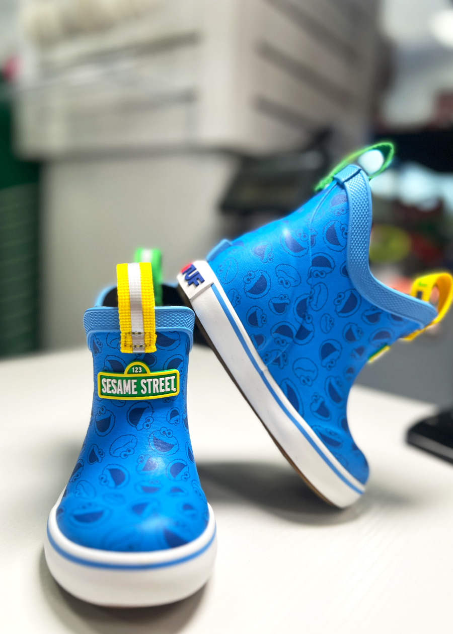 Toddler Ankle Deck Boot-Cookie Monster